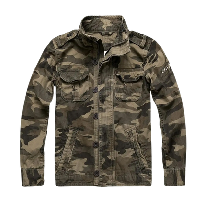 Veste classique à manches longues pour hommes avec poches