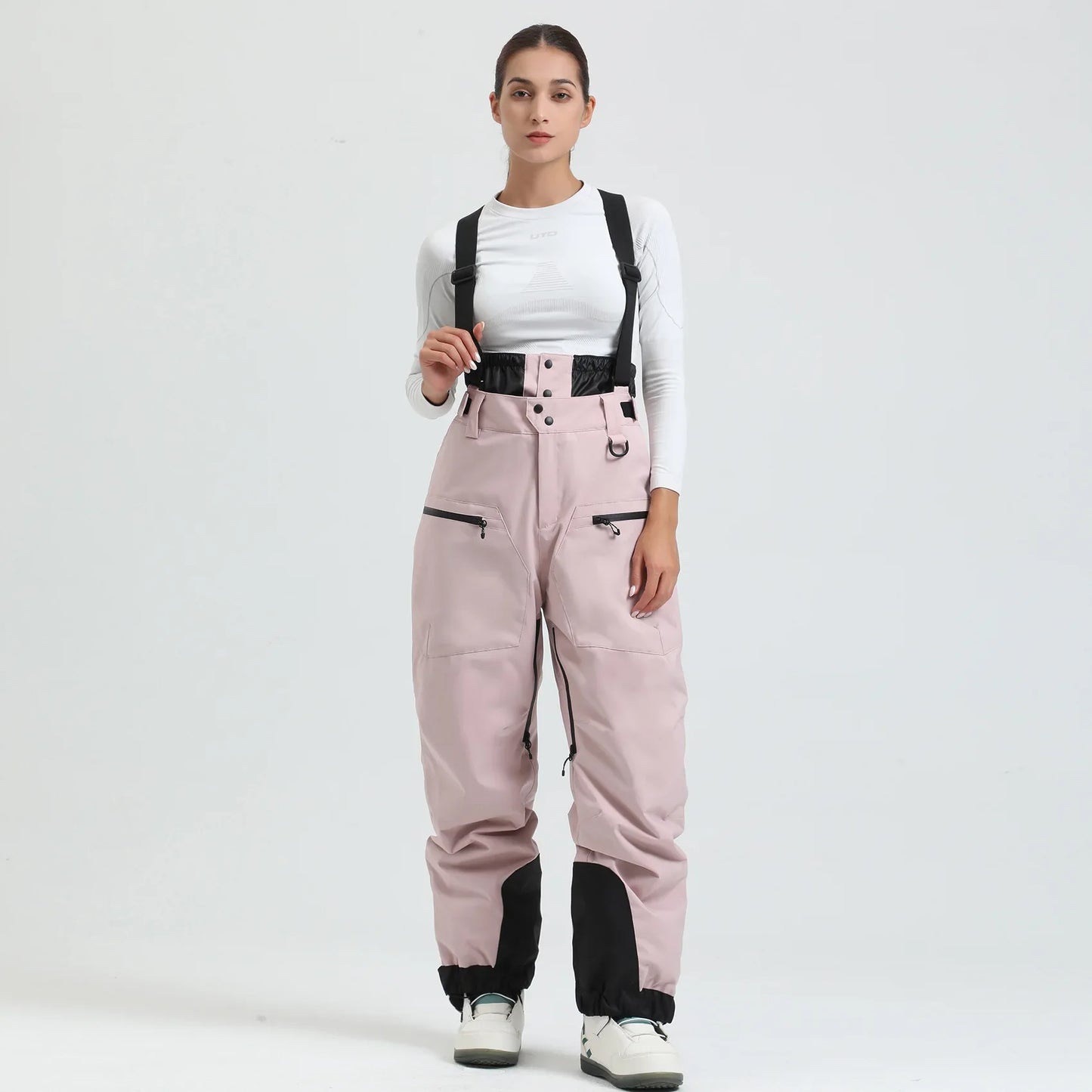 Pantalon de Ski Unisexe avec Bretelles – Pantalon de Snow Étanche pour Froid Extrême (-40°C)