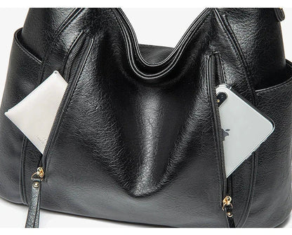 Bolso de mujer de lujo con aspecto de cuero: estilo elegante de alta gama para el día a día