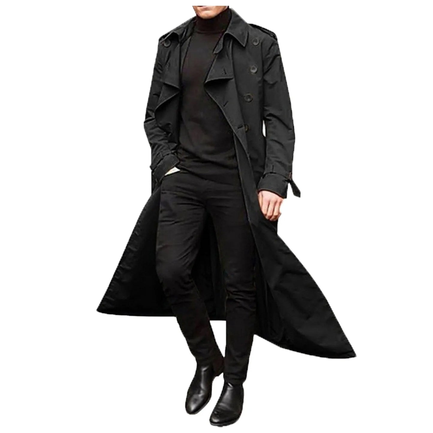Trench coat décontracté et tendance pour hommes