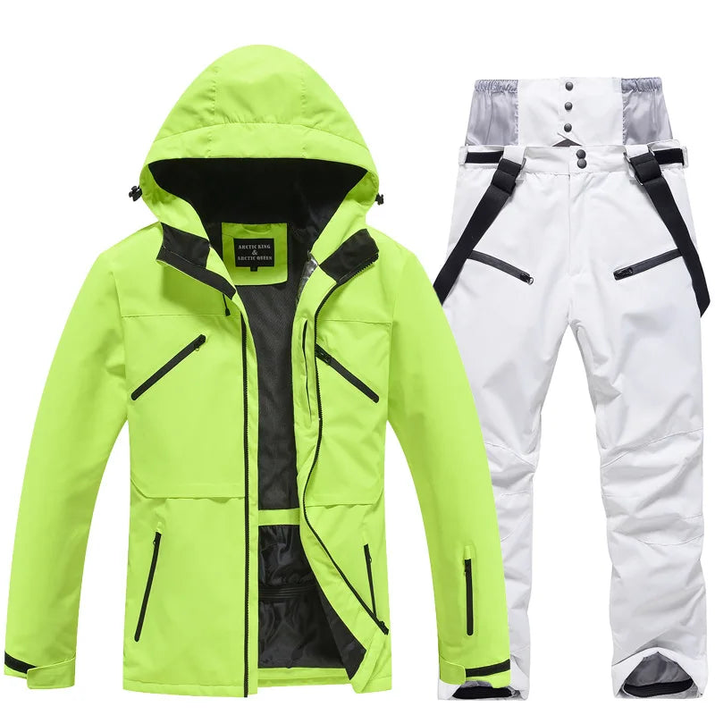 Combinaison de Ski Hivernale Isolée Unisexe – Veste et Pantalon Respirants pour Snowboard