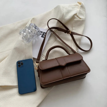 Sac bandoulière vintage en cuir pour femme