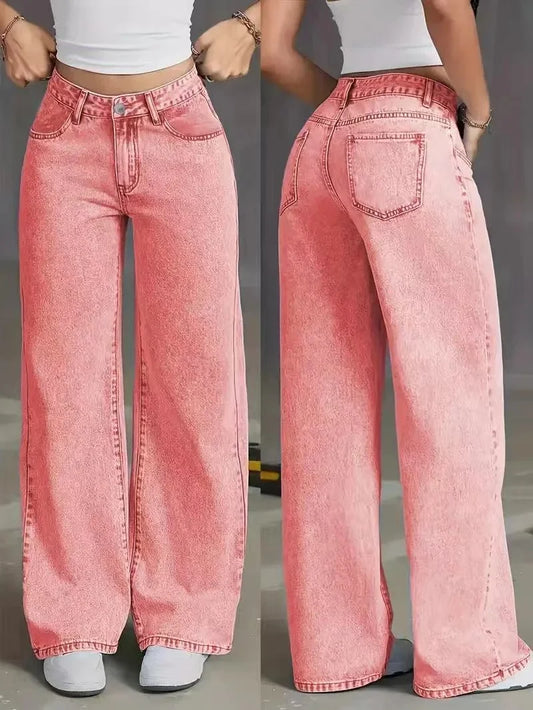 Jean baggy femme taille haute | Décontracté