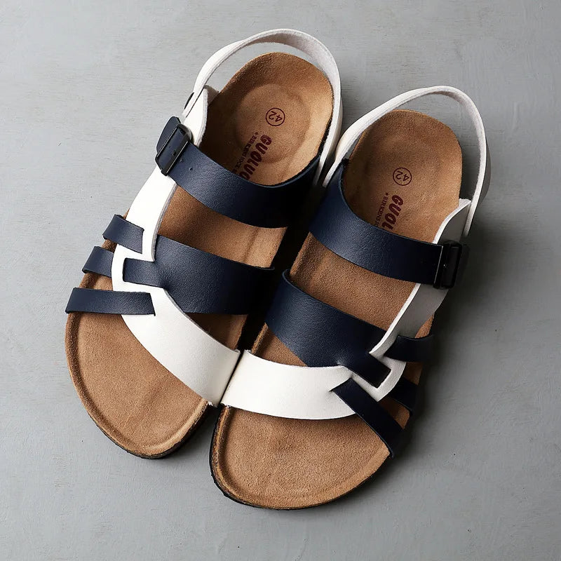 Sandales Orthopédiques Cuir Haut de Gamme Hommes – Confort, Polyvalence