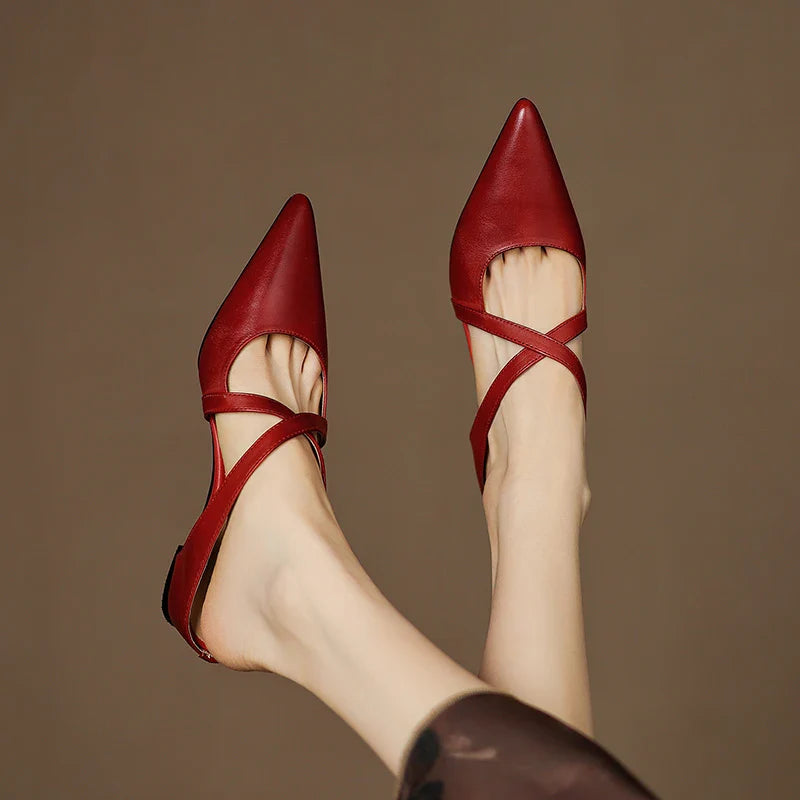 Mules en cuir véritable pour femmes – Élégantes, confortables et décontractées