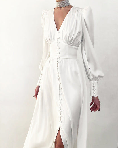 Robe en Satin – Élégance Intemporelle au Charme Luxueux