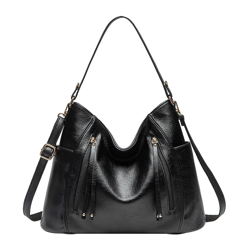 Bolso de mujer de lujo con aspecto de cuero: estilo elegante de alta gama para el día a día