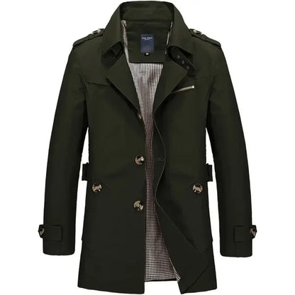Manteau Trench Classique Léger Confortable Homme - Durable Élégant Intemporel Voyage Décontracté d'Été