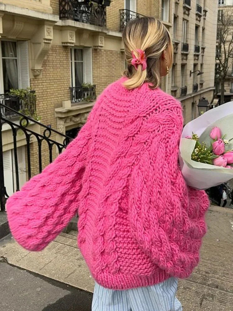 Pull Élégant et Chaud pour Femme – Pull Épais en Maille
