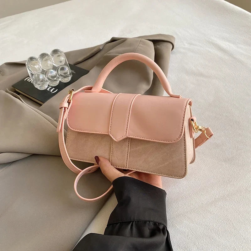 Sac bandoulière vintage en cuir pour femme