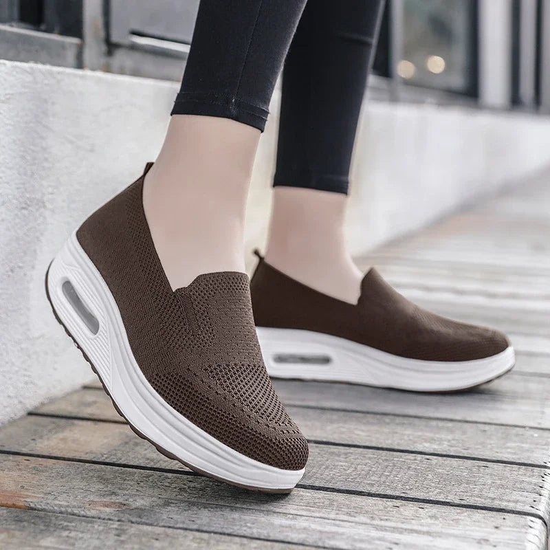 Baskets Compensées Orthopédiques Femmes – Soutien, Confort, Maintien