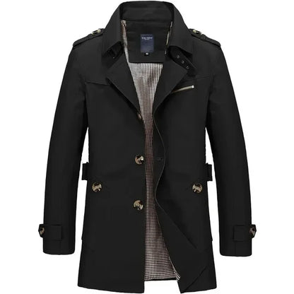 Manteau Trench Classique Léger Confortable Homme - Durable Élégant Intemporel Voyage Décontracté d'Été