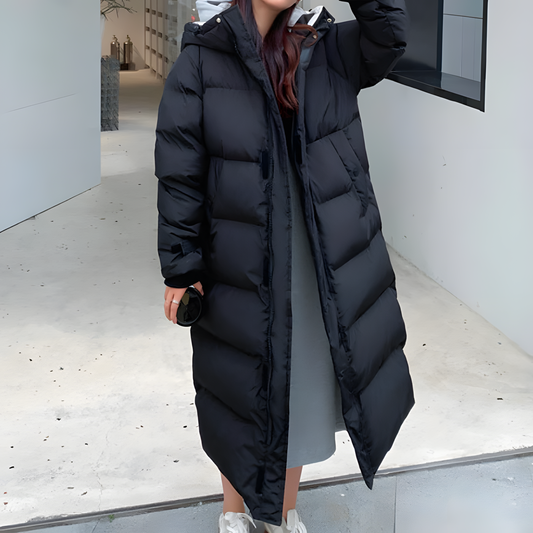 Manteau d'hiver matelassé à capuche pour femme