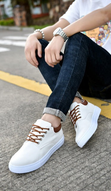 Homme Baskets cool avec semelles blanches