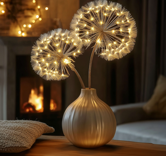 Lampes De Table Fleur De Pissenlit (Lot De 2) – LED À Piles