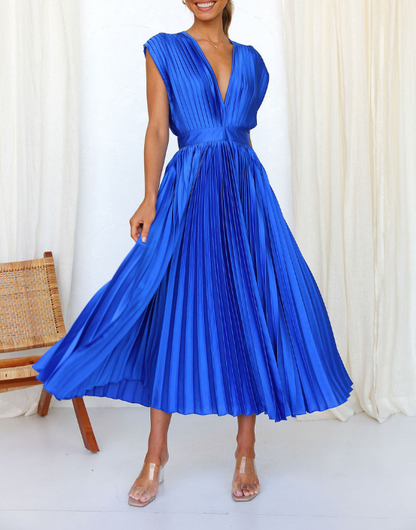 Robe de Soirée Longue Plissée élégante pour Femme