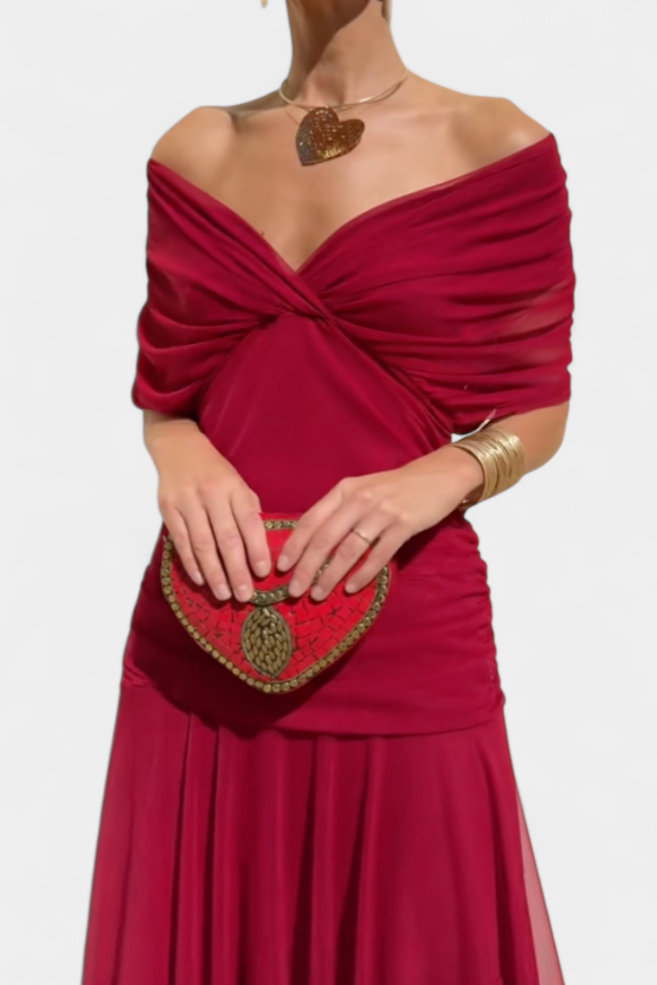 Long V-neck floral dress for women – An elegant and flowing outfit