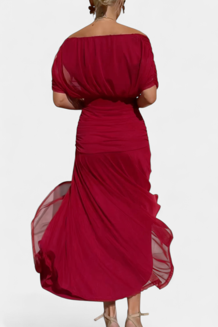 Long V-neck floral dress for women – An elegant and flowing outfit