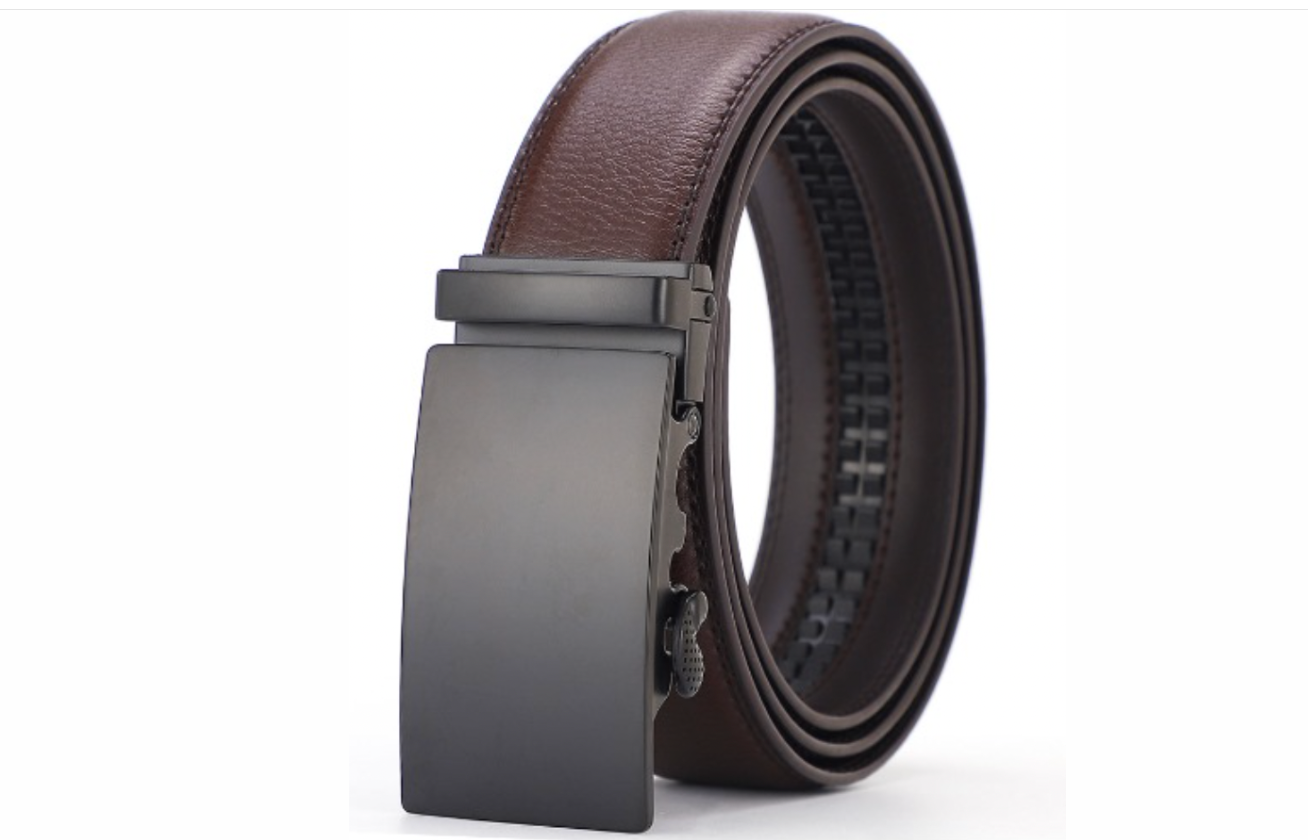 Ceinture en cuir PU de qualité supérieure - Boucle automatique de luxe pour hommes