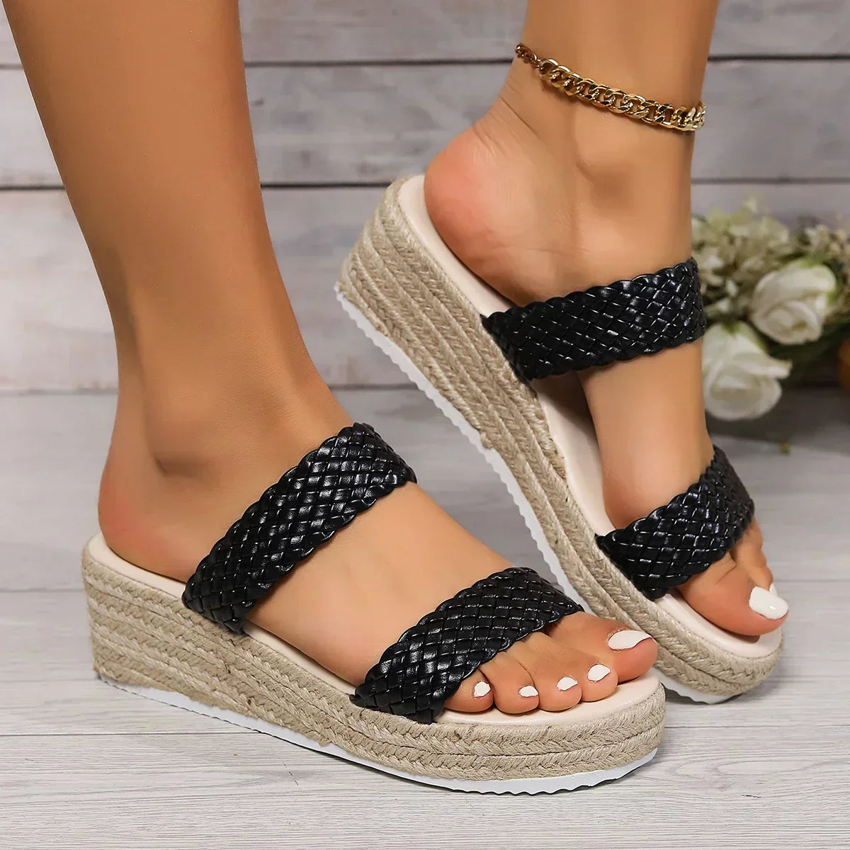 Sandales compensees femme confort - Elegantes et stables