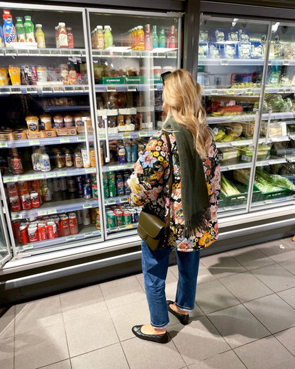 Veste Matelassée Réversible à Fleurs Colorée Femme – Style Bohème Épais et Doublé