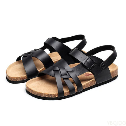 Sandales Orthopédiques Cuir Haut de Gamme Hommes – Confort, Polyvalence