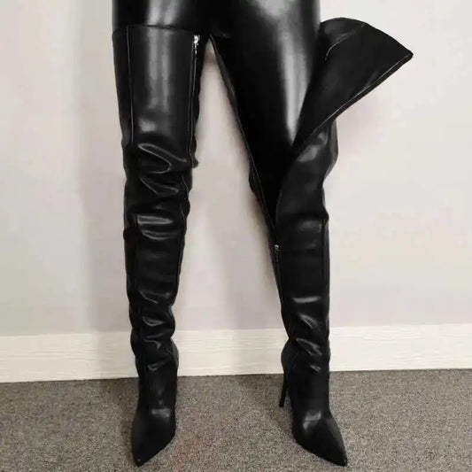Cuissardes femme à talons hauts