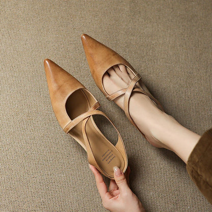 Mules en cuir véritable pour femmes – Élégantes, confortables et décontractées