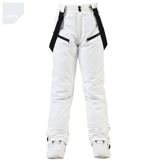 Unisex Winter Ski Trousers – Waterproof and Windproof Trousers with Waist Protection