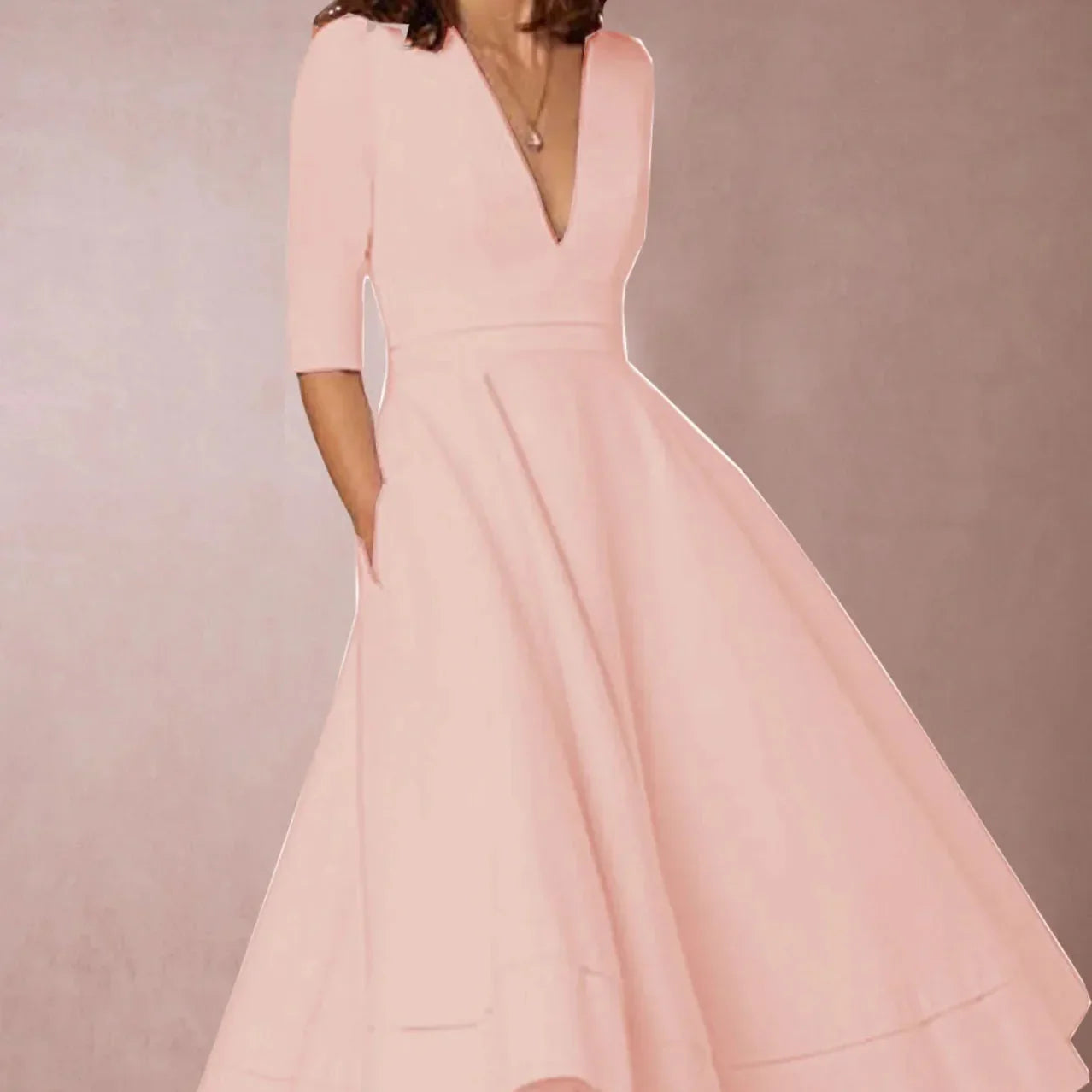 Robe Vintage Femme Ligne A Années 60 à Jupe Évasée – Élégante et Féminine