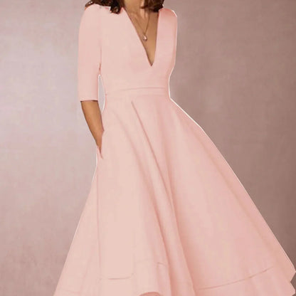 Robe Vintage Femme Ligne A Années 60 à Jupe Évasée – Élégante et Féminine