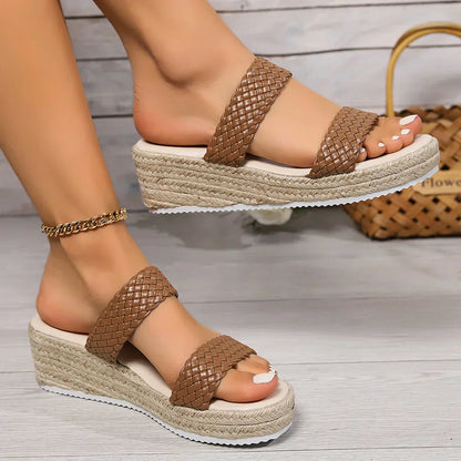 Sandales compensees femme confort - Elegantes et stables