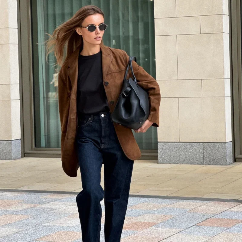 Veste Simili Cuir Marron Femme Vero Moda Bella Annabel | Espace des marques Veste Simili Cuir Marron Femme Vero Moda Bella Annabel | Espace des marques