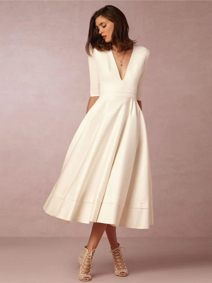 Robe Midi Évasée Élégante Femme – Silhouette Gracieuse et Intemporelle