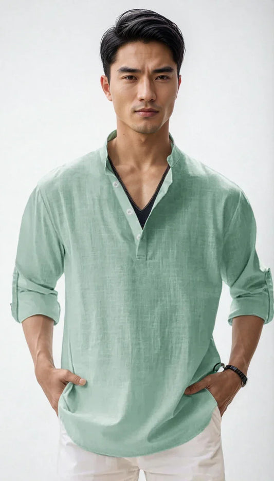 Chemise en lin pour homme – estivale et moderne