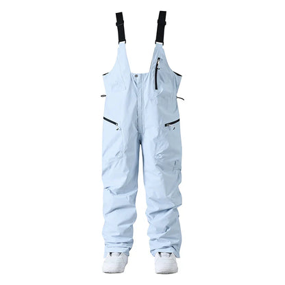 Pantalon de Ski Ajustable Unisexe – Pantalon de Snow avec Bretelles et Fermeture Zippée