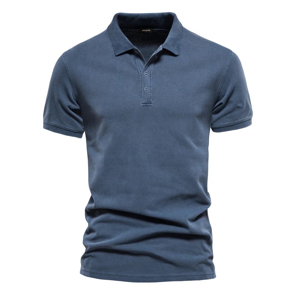 Men's Short-Sleeved Polo – Casual and Comfortable Summer Top