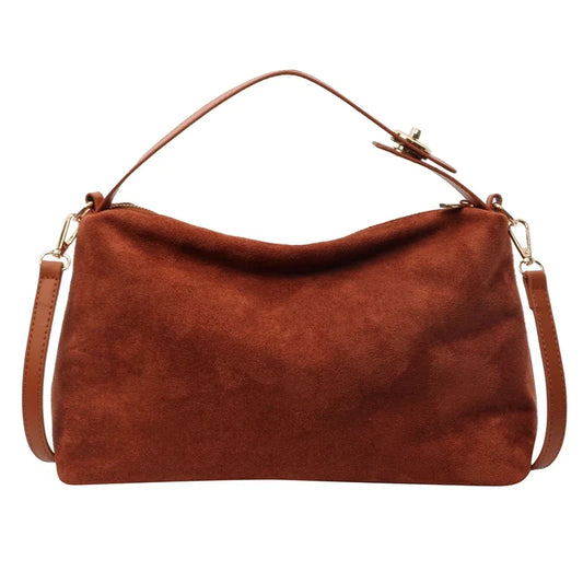 Sac à bandoulière en daim pour femme