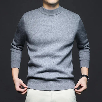 Pull en Laine Premium pour Homme à Col Mi-Haut – Pull Chaud et Stylé