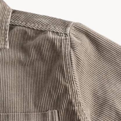 Chemise Boutonnée à Texture Côtelée pour Homme – Chemise Décontractée et Structurée