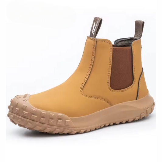 Bottes de soudure Chelsea robustes pour homme – Embout en acier, antidérapantes, durables, chaussures de travail protectrices