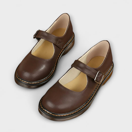 Chaussures Vintage à Bout Fermé Premium pour Femme – Confort et Élégance