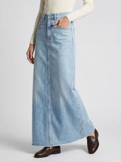 Gonna lunga in denim da donna - Casual e alla moda