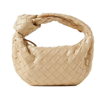 Mini sac à main tressé femme – Style tendance avec poignée nouée