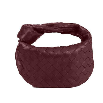 Mini sac à main tressé femme – Style tendance avec poignée nouée