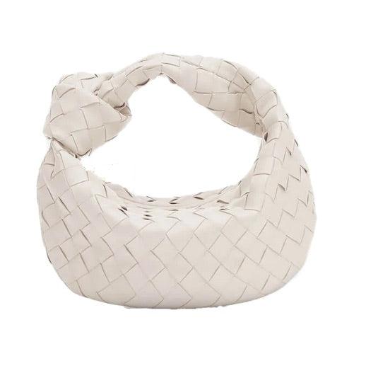 Mini sac à main tressé femme – Style tendance avec poignée nouée