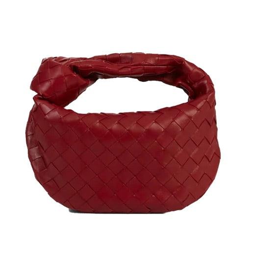 Mini sac à main tressé femme – Style tendance avec poignée nouée
