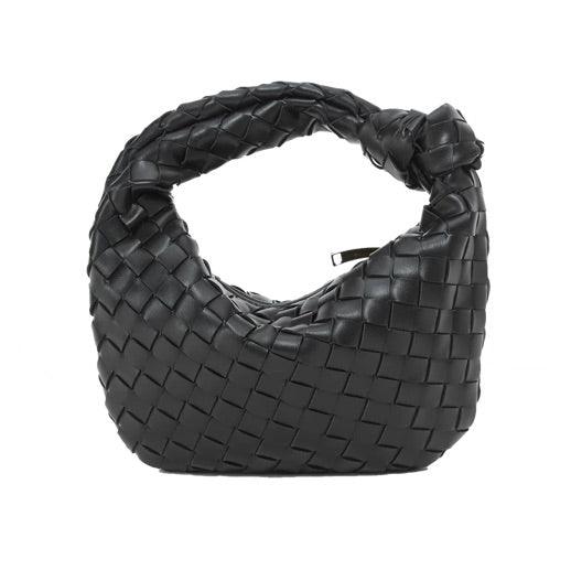 Mini sac à main tressé femme – Style tendance avec poignée nouée