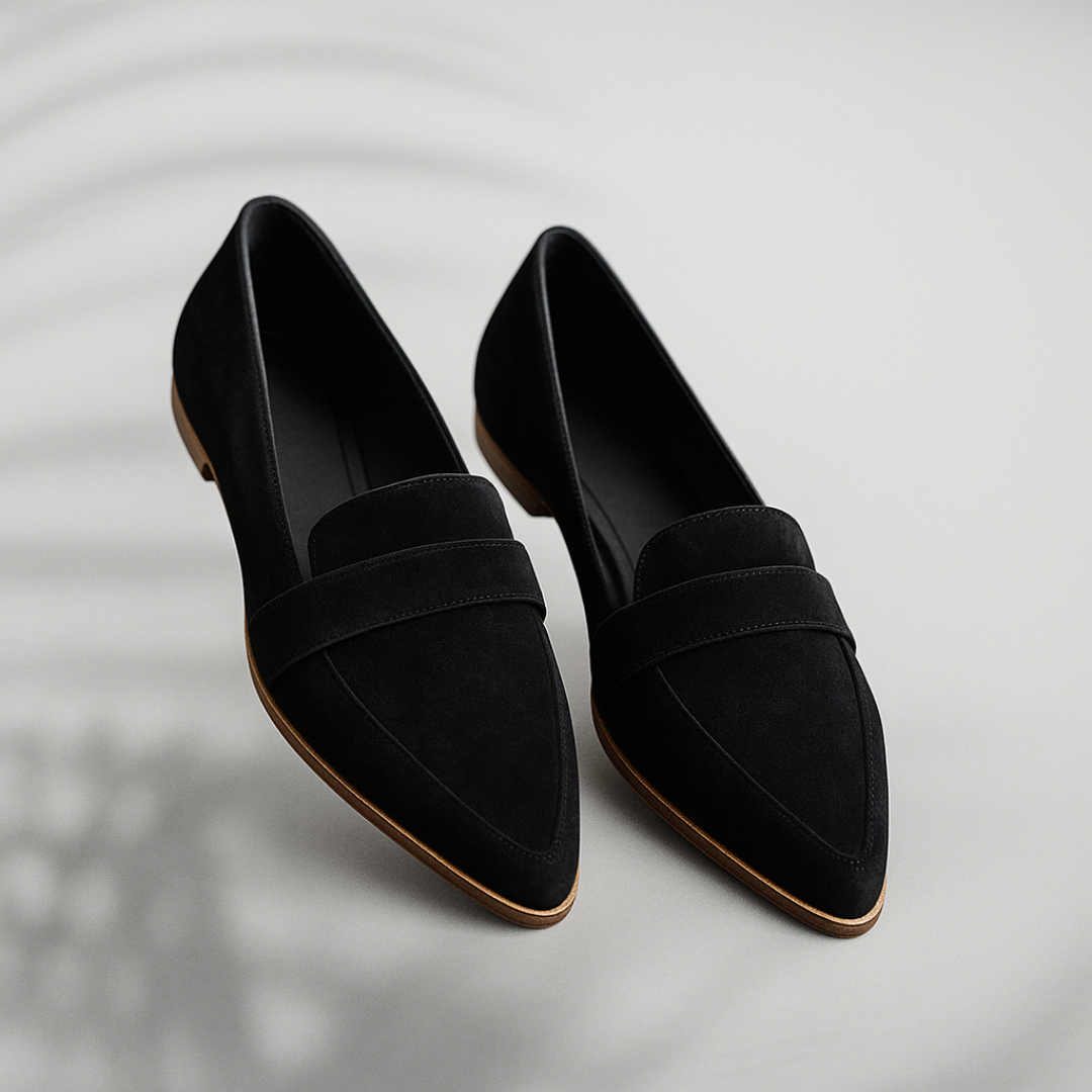 Mocassins classiques en daim pour femmes – Chaussures élégantes à bout pointu