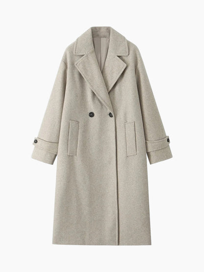 Trench da donna dal taglio dritto, doppiopetto – Elegante e antivento